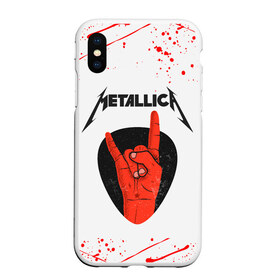 Чехол для iPhone XS Max матовый с принтом METALLICA (Z) в Кировске, Силикон | Область печати: задняя сторона чехла, без боковых панелей | kurt kobein | metallica | rock | курт кобейн | металика | металлика | рок | супер звезда