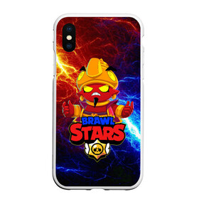 Чехол для iPhone XS Max матовый с принтом BRAWL STARS EVIL GENE ДЖИН в Кировске, Силикон | Область печати: задняя сторона чехла, без боковых панелей | bibi | brawl stars | coach mike | crow | evil gene | gale | gene | leon | leon shark | max | mecha crow | mortis | mr.p | nani | phoenix | sally leon | sandy | spike | sprout | tara | virus 8 bit | werewolf | ворон | джин | оборотень