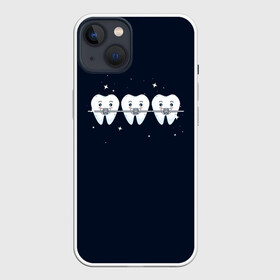 Чехол для iPhone 13 с принтом Зубы в Кировске,  |  | Тематика изображения на принте: sgv | блеск | брекеты | зубы | стоматолог