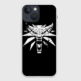 Чехол для iPhone 13 mini с принтом ВЕДЬМАК   THE WITCHER   ГЕРАЛЬ в Кировске,  |  | geralt | the witcher | the witcher wild hunt | witcher | wolf | аард | аксий | ведьмак | ведьмак 3 | волк | геральт | игни | ирден | йенифер | квен | охотник | трисс | цири