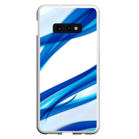 Чехол для Samsung S10E с принтом STRIPES BLUE в Кировске, Силикон | Область печати: задняя сторона чехла, без боковых панелей | Тематика изображения на принте: abstract | abstraction | geometry | line | pattern | psy | абстрактный | абстракция | геометрия | краски | кубики | линии | неоновые | неоновый | психоделика | текстура