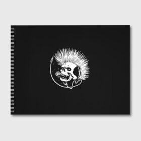 Альбом для рисования с принтом Панк (Z) в Кировске, 100% бумага
 | матовая бумага, плотность 200 мг. | shaman | skull | вождь | гот | дух | кладбище | мертвец | мертвый | микрофон | музыка | панк | перья | принт | рок | скелет | хой | череп | шаман | эмо | эракез