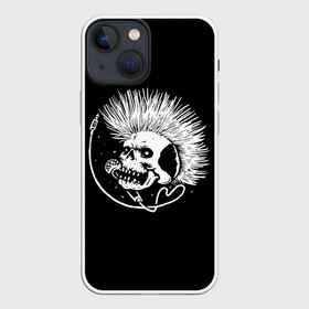 Чехол для iPhone 13 mini с принтом Панк | Punk (Z) в Кировске,  |  | shaman | skull | вождь | гот | дух | кладбище | мертвец | мертвый | микрофон | музыка | панк | перья | принт | рок | скелет | хой | череп | шаман | эмо | эракез