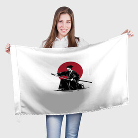 Флаг 3D с принтом ЯПОНСКИЙ САМУРАЙ | SAMURAI IN THE SUN (Z) в Кировске, 100% полиэстер | плотность ткани — 95 г/м2, размер — 67 х 109 см. Принт наносится с одной стороны | japan | ninja | samurai | асихара но накацукуни | буке | воин | вояк | государство япония | мононофу | мститель | мушя | ниндзя | ниппон | нихон | ооясимагуни | сабурай | самурай | слуга | солдат