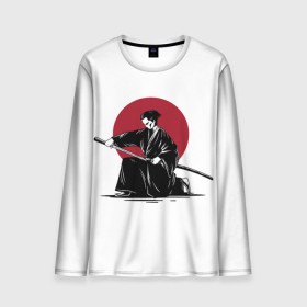 Мужской лонгслив 3D с принтом Японский самурай (Z) в Кировске, 100% полиэстер | длинные рукава, круглый вырез горловины, полуприлегающий силуэт | japan | ninja | samurai | асихара но накацукуни | буке | воин | вояк | государство япония | мононофу | мститель | мушя | ниндзя | ниппон | нихон | ооясимагуни | сабурай | самурай | слуга | солдат