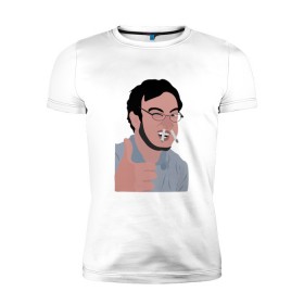 Мужская футболка премиум с принтом Filthy Frank в Кировске, 92% хлопок, 8% лайкра | приталенный силуэт, круглый вырез ворота, длина до линии бедра, короткий рукав | 