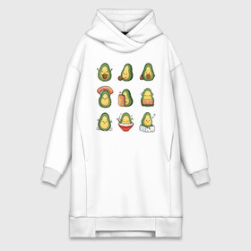 Платье-худи хлопок с принтом Life Avocado в Кировске,  |  | avocado | casual | trend | авокадо | повседневность | тренд