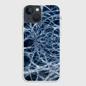 Чехол для iPhone 13 mini с принтом Нервная система в Кировске,  |  | big picture | exclusive merch | картинки | клетки | линии | мозг | нейроны | прикольные | пульс | сеть | текстуры | точки | тренды | узоры