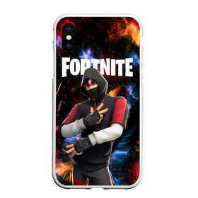 Чехол для iPhone XS Max матовый с принтом FORTNITE x IKONIK в Кировске, Силикон | Область печати: задняя сторона чехла, без боковых панелей | deadmau5 | fortnite | fortnite 2 | fortnite x маршмелло | ikonik | marshmello | ninja | ninja streamer | raven | travis scott | ворон | иконик | ниндзя | пили | рейвен | трэвис скотт | фортнайт