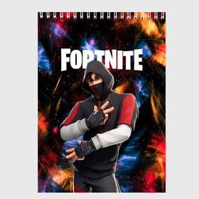 Скетчбук с принтом FORTNITE x IKONIK в Кировске, 100% бумага
 | 48 листов, плотность листов — 100 г/м2, плотность картонной обложки — 250 г/м2. Листы скреплены сверху удобной пружинной спиралью | deadmau5 | fortnite | fortnite 2 | fortnite x маршмелло | ikonik | marshmello | ninja | ninja streamer | raven | travis scott | ворон | иконик | ниндзя | пили | рейвен | трэвис скотт | фортнайт