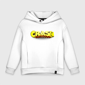 Детское худи Oversize хлопок с принтом Crash Bandicoot Logo (Z) в Кировске, френч-терри — 70% хлопок, 30% полиэстер. Мягкий теплый начес внутри —100% хлопок | боковые карманы, эластичные манжеты и нижняя кромка, капюшон на магнитной кнопке | aku aku | bandicoot | cortex | crash | crash bandicoot | dr. neo cortex | naughty dog | tornado spin | бандикут | кортекс | крэш | тавна