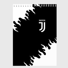 Скетчбук с принтом JUVENTUS / ЮВЕНТУС в Кировске, 100% бумага
 | 48 листов, плотность листов — 100 г/м2, плотность картонной обложки — 250 г/м2. Листы скреплены сверху удобной пружинной спиралью | cr7 | fc juventus | football | juve | juventus | ronaldo | sport | роналдо | спорт | футбол | ювентус