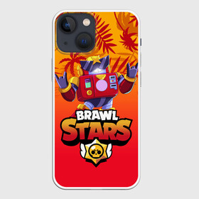 Чехол для iPhone 13 mini с принтом BRAWL STARS SURGE. в Кировске,  |  | brawl stars | crow | gale | leon | leon shark | max | nani | sally leon | shark | sprout | surge | tara | virus 8 bit | werewolf leon | акула | берли | бравл старс | ворон | макс | нани | оборотень