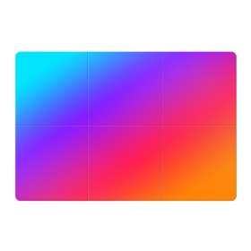 Магнитный плакат 3Х2 с принтом Градиент в Кировске, Полимерный материал с магнитным слоем | 6 деталей размером 9*9 см | градиент | оранжевый | розовый | синий | фиолетовый