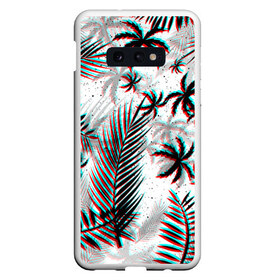 Чехол для Samsung S10E с принтом ПАЛЬМЫ TROPICAL GLITCH в Кировске, Силикон | Область печати: задняя сторона чехла, без боковых панелей | hotline miami | neon | new retro wave | outrun | outrun electro | paints | palmen | rainbow | retro | retrowave | summer | synth | synthwave | tropical | брызги | брызги красок | звёзды | космос | краски | лето | неон | пальмы | радуга | 