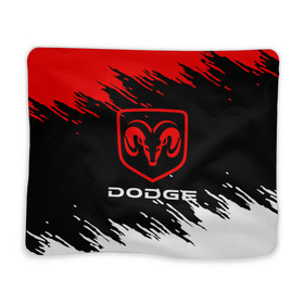 Плед 3D с принтом DODGE. в Кировске, 100% полиэстер | закругленные углы, все края обработаны. Ткань не мнется и не растягивается | Тематика изображения на принте: 2020 | auto | dodge | sport | авто | автомобиль | автомобильные | бренд | додж | марка | машины | спорт