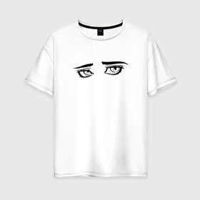 Женская футболка хлопок Oversize с принтом GENSYXA в Кировске, 100% хлопок | свободный крой, круглый ворот, спущенный рукав, длина до линии бедер
 | gensuha | gensuxa | gensyha | gensyxa | twitch | генсуха | стример | стримерша | твич