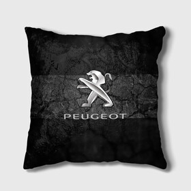 Подушка 3D с принтом PEUGEOT. в Кировске, наволочка – 100% полиэстер, наполнитель – холлофайбер (легкий наполнитель, не вызывает аллергию). | состоит из подушки и наволочки. Наволочка на молнии, легко снимается для стирки | Тематика изображения на принте: abstract | auto | brand | car | geometry | peugeot | sport | texture | абстракция | авто | автомобильные | бренд | геометрия | классика | машины | модные | пежо | спорт | стиль | текстура