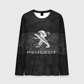 Мужской лонгслив 3D с принтом PEUGEOT. в Кировске, 100% полиэстер | длинные рукава, круглый вырез горловины, полуприлегающий силуэт | Тематика изображения на принте: abstract | auto | brand | car | geometry | peugeot | sport | texture | абстракция | авто | автомобильные | бренд | геометрия | классика | машины | модные | пежо | спорт | стиль | текстура