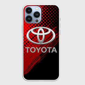 Чехол для iPhone 13 Pro Max с принтом TOYOTA. в Кировске,  |  | Тематика изображения на принте: 2020 | auto | sport | toyota | авто | автомобиль | автомобильные | бренд | марка | машины | спорт | тойота