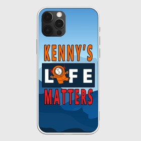 Чехол для iPhone 12 Pro Max с принтом Kennys LIFE matters в Кировске, Силикон |  | Тематика изображения на принте: kenny | life matters | lives matter | south park | text | жизнь | кенни | маккормик | текст | фразы | южный парк