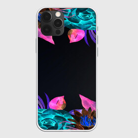 Чехол для iPhone 12 Pro Max с принтом SUMMER NEON в Кировске, Силикон |  | summer | tropic | жара | летний | лето | отдых | пальмы | природа | текстура | тропикано | тропики