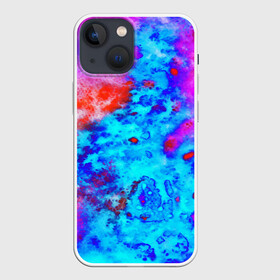 Чехол для iPhone 13 mini с принтом ABSTRACTION COLORS в Кировске,  |  | abstraction | watercolor | абстракция красок | акварель | брызги красок | живопись | краска | потертость красок | размытые краски | текстуры | яркие краски