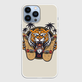 Чехол для iPhone 13 Pro Max с принтом Скейтер (Z) в Кировске,  |  | extreme | extrime | pro skater | summer | tiger | арт | животные | звери | зверь | картинка | кошка | крупная кошка | лето | пляж | рисунок | скейт | скейтер | скейтеры | скейты | тигр | экстрим