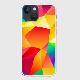 Чехол для iPhone 13 mini с принтом Яркая мозаика в Кировске,  |  | Тематика изображения на принте: геометрия | мозаика | фигуры | яркие цвета