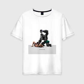 Женская футболка хлопок Oversize с принтом Конор МакГрегор Conor McGregor в Кировске, 100% хлопок | свободный крой, круглый ворот, спущенный рукав, длина до линии бедер
 | арт. | бои | бокс | единоборства | мма