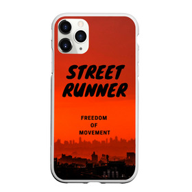 Чехол для iPhone 11 Pro Max матовый с принтом Street runner в Кировске, Силикон |  | run | runner | running | street | бег | город | закат | лёгкая атлетика | рассвет | улица | я бегу
