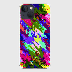 Чехол для iPhone 13 mini с принтом Краска в Кировске,  |  | abstraction | expression | impressionism | абстракция | импрессионизм | краска | цвет | экспрессия