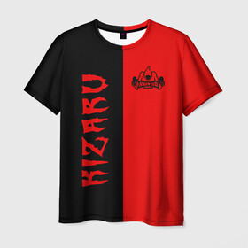 Мужская футболка 3D с принтом KIZARU в Кировске, 100% полиэфир | прямой крой, круглый вырез горловины, длина до линии бедер | family | haunted | kizaru | кизару | фэмили | хаунтед