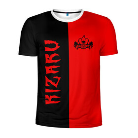 Мужская футболка 3D спортивная с принтом KIZARU в Кировске, 100% полиэстер с улучшенными характеристиками | приталенный силуэт, круглая горловина, широкие плечи, сужается к линии бедра | family | haunted | kizaru | кизару | фэмили | хаунтед