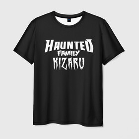 Мужская футболка 3D с принтом KIZARU HAUNTED FAMILY в Кировске, 100% полиэфир | прямой крой, круглый вырез горловины, длина до линии бедер | family | haunted | kizaru | кизару | фэмили | хаунтед