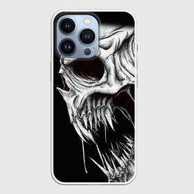 Чехол для iPhone 13 Pro с принтом Череп | Skull (Z) в Кировске,  |  | Тематика изображения на принте: shaman | skull | вождь | гот | дух | кладбище | крылья | мертвец | мертвый | панк | перья | рок | скелет | череп | шаман | эмо