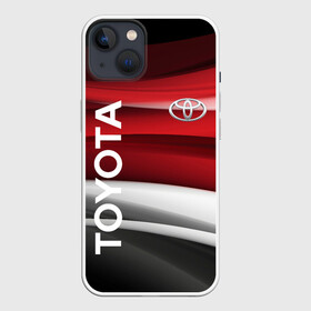 Чехол для iPhone 13 с принтом TOYOTA. в Кировске,  |  | Тематика изображения на принте: abstract | auto | brand | car | geometry | sport | texture | toyota | абстракция | авто | автомобильные | бренд | геометрия | классика | машины | модные | спорт | стиль | текстура | тоёта