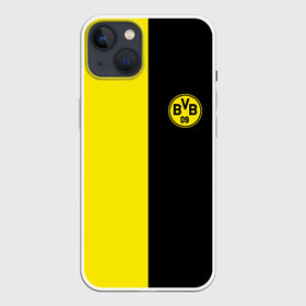 Чехол для iPhone 13 с принтом BORUSSIA. в Кировске,  |  | borussia | fc | football | football club | sport | боруссия | спорт | спортивные | униформа | фирменные цвета | фк | футбол | футбольный клуб