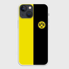 Чехол для iPhone 13 mini с принтом BORUSSIA. в Кировске,  |  | borussia | fc | football | football club | sport | боруссия | спорт | спортивные | униформа | фирменные цвета | фк | футбол | футбольный клуб