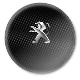 Значок с принтом Peugeot Carbon (Z) в Кировске,  металл | круглая форма, металлическая застежка в виде булавки | Тематика изображения на принте: 3008 | 408 | 5008 | auto | boxer | expert | peugeot | traveller | авто | автомобиль | ам | машина | пежо