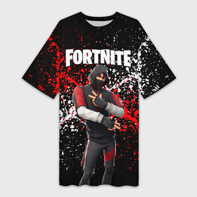 Платье-футболка 3D с принтом Fortnite Ikonik. в Кировске,  |  | archetype | fortnite | fortnite 2 | fortnite x | ikonik | marshmello | raven | архетип | ворон | иконик | маршмелло | фортнайт | фортнайт 2 | фортнайт глава 2