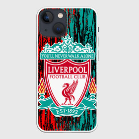 Чехол для iPhone 13 mini с принтом LIVERPOOL. в Кировске,  |  | fc | football | football club | liverpool fc | sport | британский футбольный клуб | ливерпуль фк | мерсисайд | спорт | уефа | униформа | фирменные цвета | фк | футбол | футбольный клуб