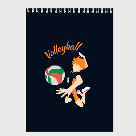 Скетчбук с принтом Волейбол в Кировске, 100% бумага
 | 48 листов, плотность листов — 100 г/м2, плотность картонной обложки — 250 г/м2. Листы скреплены сверху удобной пружинной спиралью | volleyball | волейбол | волейболист | игра | мяч | спорт | спортсмен | я люблю волейбол