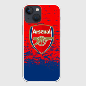 Чехол для iPhone 13 mini с принтом ARSENAL. в Кировске,  |  | fc | football | football club | sport | британский футбольный клуб | спорт | уефа | униформа | фирменные цвета | фк | футбол | футбольный клуб