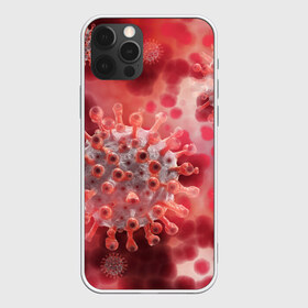 Чехол для iPhone 12 Pro Max с принтом Коронавирус в Кировске, Силикон |  | Тематика изображения на принте: абстрактно | абстрактные | абстрактный | абстракция | бактерии | бактерия | вирус | вирусный | вирусы | заражение | коронавирус | микроб | микробы | спора | споры | шип