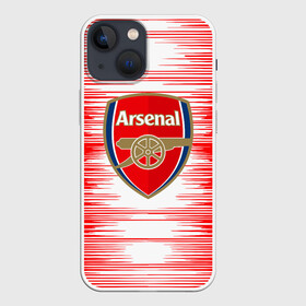 Чехол для iPhone 13 mini с принтом ARSENAL. в Кировске,  |  | fc | football | football club | sport | британский футбольный клуб | спорт | уефа | униформа | фирменные цвета | фк | футбол | футбольный клуб