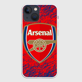 Чехол для iPhone 13 mini с принтом ARSENAL. в Кировске,  |  | fc | football | football club | sport | британский футбольный клуб | спорт | уефа | униформа | фирменные цвета | фк | футбол | футбольный клуб