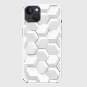 Чехол для iPhone 13 с принтом 3D WHITE в Кировске,  |  | 3d кубики | 3д кубики | sport | абстракция | брызги | краска | кубики | линии | паттерн | спорт | спортивная | спортивный стиль | стиль | текстуры | тренировка | узор