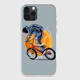 Чехол для iPhone 12 Pro Max с принтом Космический велосипедист (Z) в Кировске, Силикон |  | bicycle | bicyclist | bike | biker | bmx | cycle | galaxy | moon | rider | space | stars | байкер | бмх | вело | велогонщик | велосепедист | велосипед | велоспорт | гонщик | космос | луна