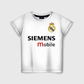 Детская футболка 3D с принтом Рауль Реал Мадрид в Кировске, 100% гипоаллергенный полиэфир | прямой крой, круглый вырез горловины, длина до линии бедер, чуть спущенное плечо, ткань немного тянется | Тематика изображения на принте: 7 | raul | real madrid | испанский футбольный клуб | ла лига | легенда реала | логотип реала | нападающий | номер 7 | рауль | реал мадрид | сименс мобайл | эмблема реала